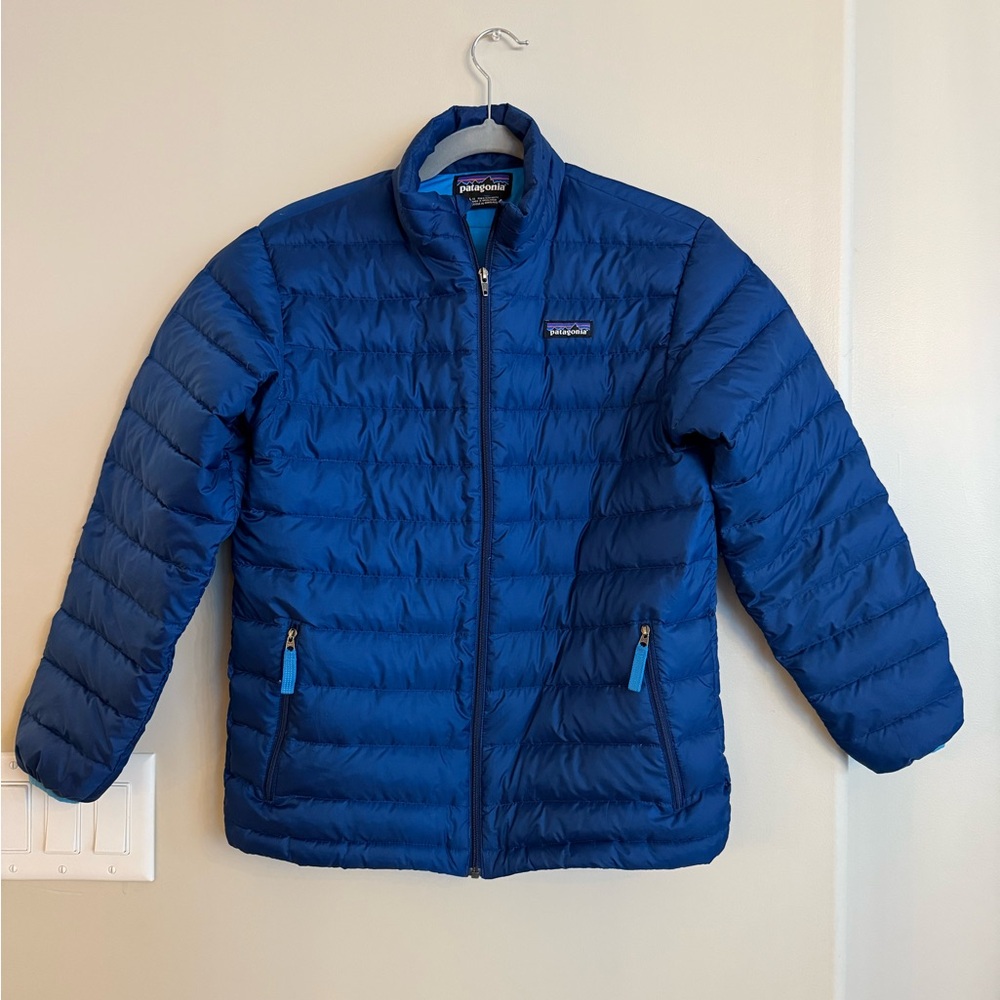 Patagonia Blue Puffer Jacket